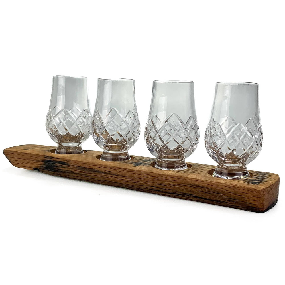 Darach – Glass Holder Set – 4 Glencairn Cut Glasses – Crystal - Mood4whisky