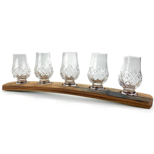 Darach – Glass Holder Set – Glencairn Cut Glasses – Gift for Whisky Lovers - Mood4whisky