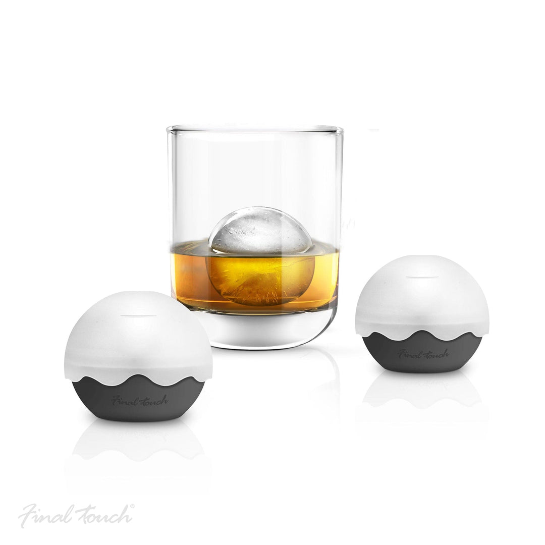 Final Touch – Ice Ball Moulds – Large 2 - Inch – Set of 2 - Mood4whisky