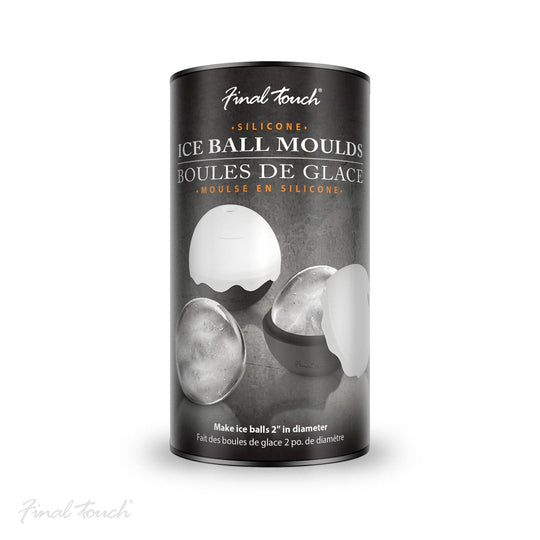 Final Touch – Ice Ball Moulds – Large 2 - Inch – Set of 2 - Mood4whisky