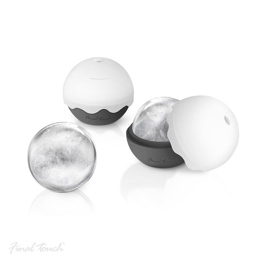 Final Touch – Ice Ball Moulds – Large 2 - Inch – Set of 2 - Mood4whisky