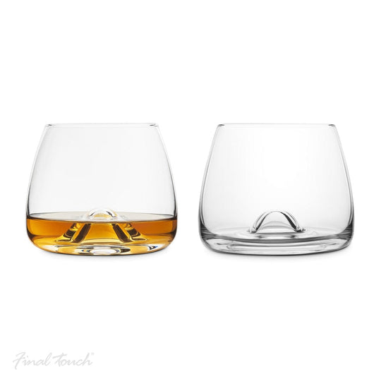 Final Touch – Whisky Glass Tumbler – Lead Free Crystal – Set of 2 - Mood4whisky