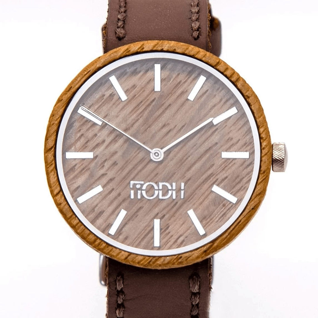 FIODH – Whisky Watch – Brown Leather – Handmade from Barrels - Mood4whisky