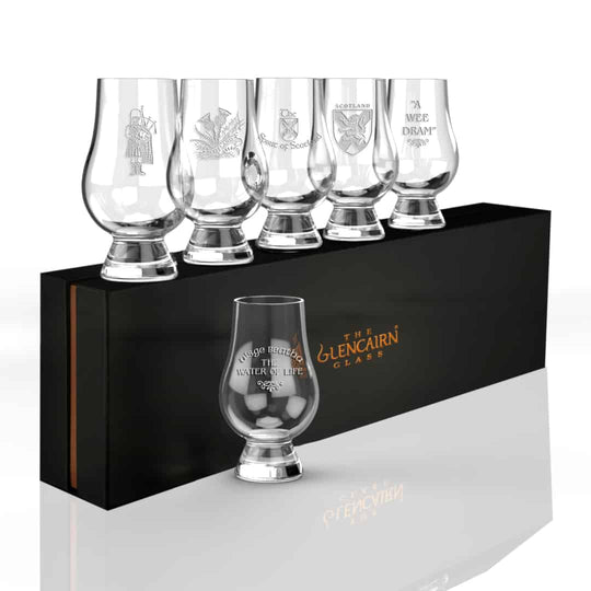 Glencairn – Gift Set of 6 Glasses – Engraved Crystal – 200 ml - Mood4whisky