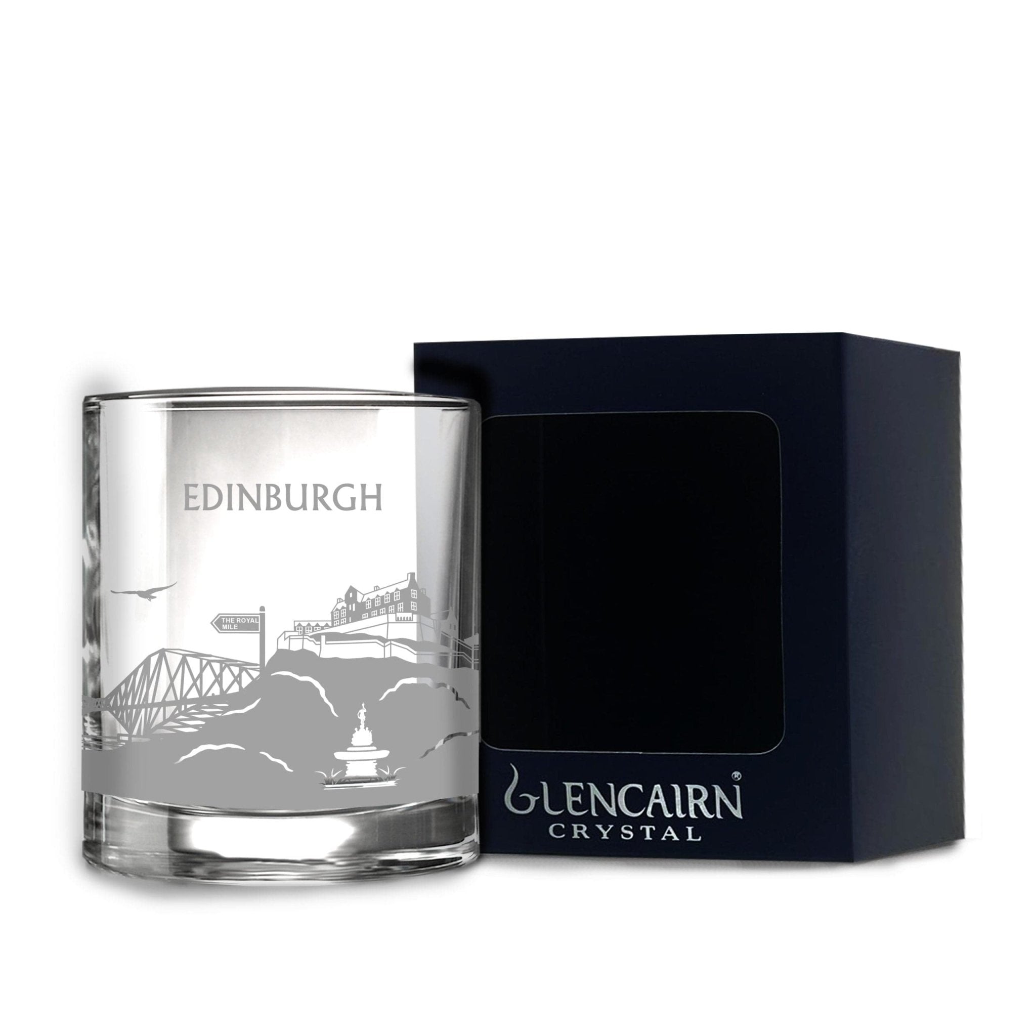 Glencairn – Skyline Tumbler – Engraved Crystal – Gift Box - Mood4whisky