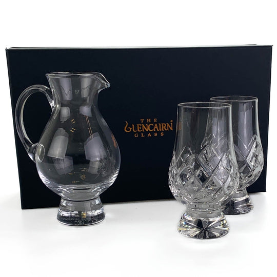 Glencairn – Water Jug Gift Set – Cut Crystal – Includes 2 Glasses - Mood4whisky