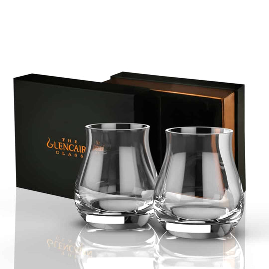 Glencairn – Whisky Mixer – Lead - Free Crystal – Set of 2 – Gift Box - Mood4whisky