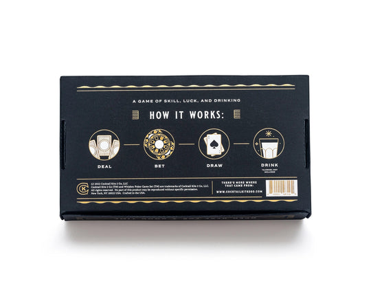 Mood4Whisky – Poker Game Set – Whisky Themed – Portable Cocktail Kit - Mood4whisky