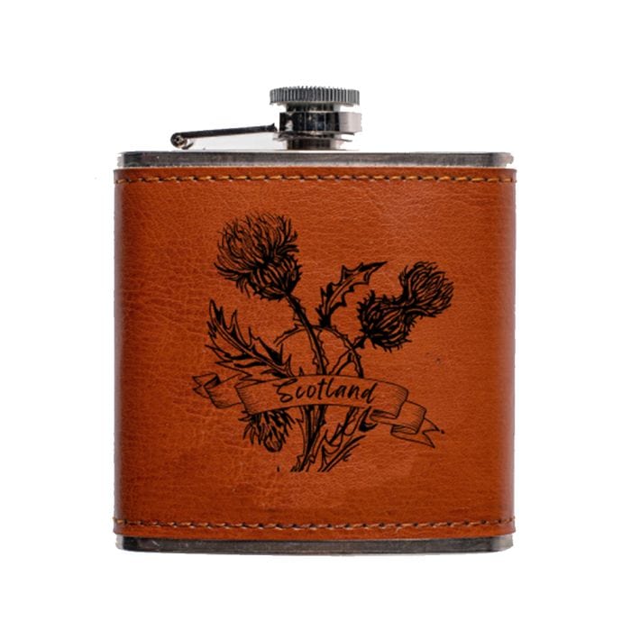 Selbrae House – Hip Flask – Leather – Scottish Design – 200 ml - Mood4whisky