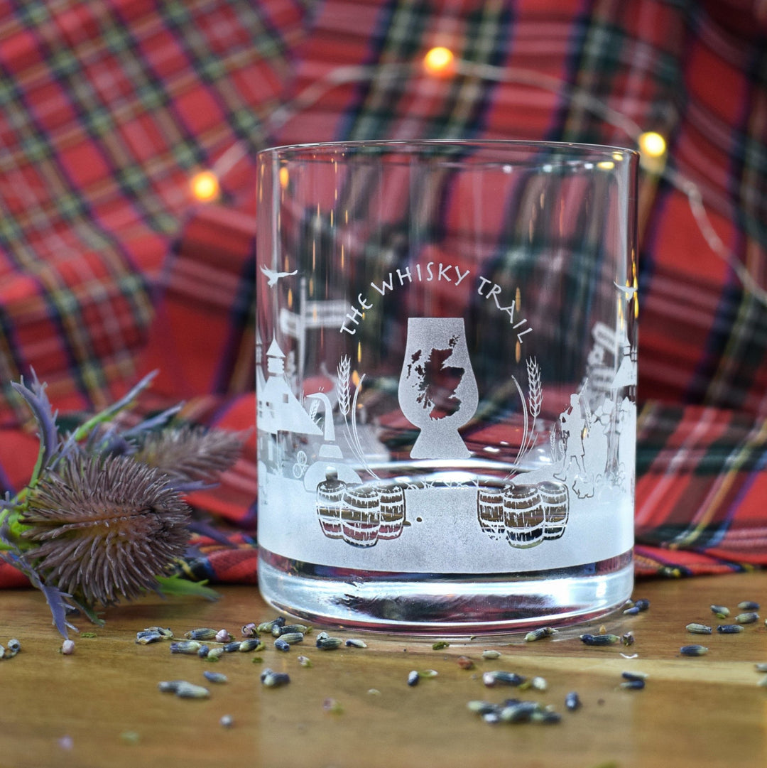 Skyline – Whisky Tumbler – Engraved Crystal – Gift Box - Mood4whisky