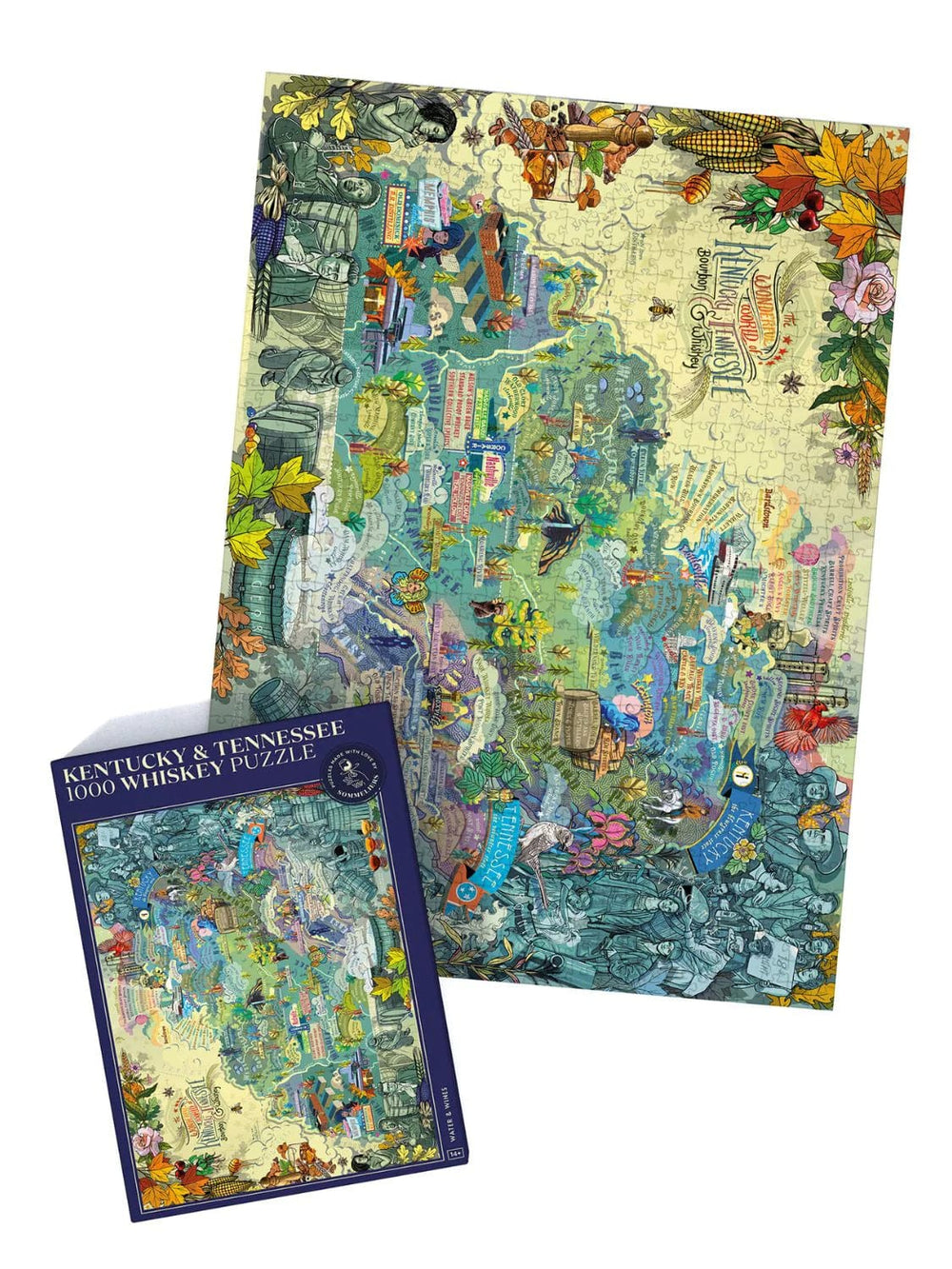 Water & Wines – Jigsaw Puzzle – Kentucky & Tennessee – 1000 Pieces - Mood4whisky