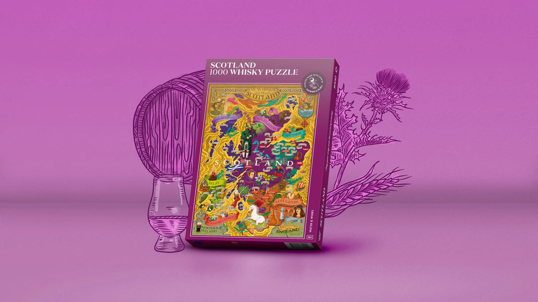 Water & Wines – Whisky Jigsaw Puzzle – Scotland Map – 1000 Pieces - Mood4whisky